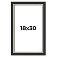 thumbnail image 1 of 18x30 Frame Black Real Wood Picture Frame Width 2.25 Inches | Interior Frame Depth 0.5 Inches |, 1 of 8