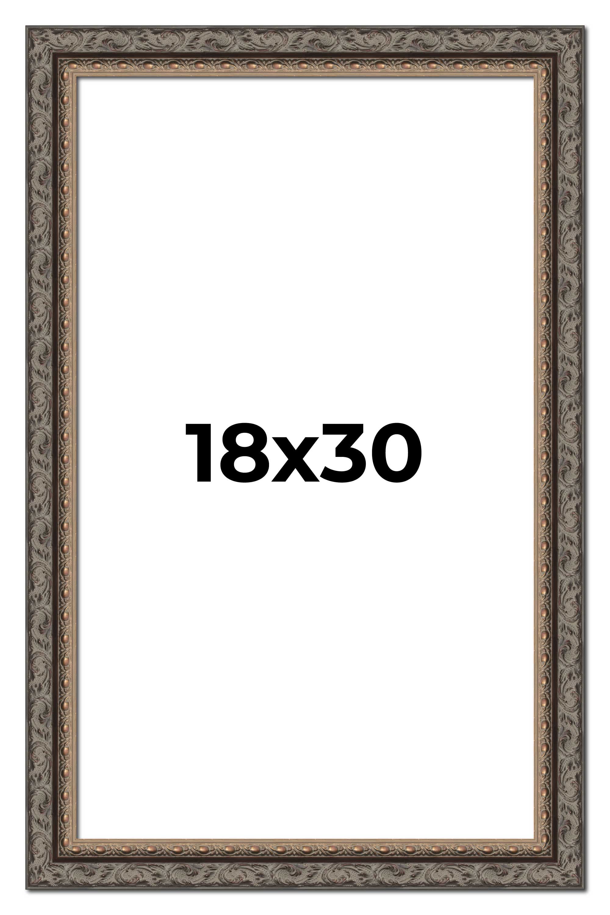 18x30 Frame Black Real Wood Picture Frame Width 2 inches | Interior ...