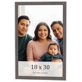 thumbnail image 1 of 18x30 Frame Blue Kingsley Pewter Solid Wood Picture Frame Width 0.75 Inches |Interior Depth 0.5, 1 of 8