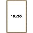 thumbnail image 1 of 18x30 Frame Gold Solid Wood Picture Frame - Complete Modern Photo Frame Includes UV Acrylic, 1 of 8