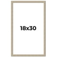 thumbnail image 1 of 18x30 Frame Grey Solid Wood Picture Frame Width 1 Inches | Interior Frame Depth 0.5 Inches |, 1 of 8