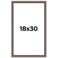 thumbnail image 1 of 18x30 Frame Silver Real Wood Picture Frame Width 1.25 Inches | Interior Frame Depth 0.5 Inches |, 1 of 8
