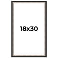 thumbnail image 1 of 18x30 Frame Silver Real Wood Picture Frame Width 1.25 Inches | Interior Frame Depth 0.75 Inches |, 1 of 8