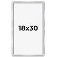 thumbnail image 1 of 18x30 Frame Silver Whitewashed Wood Grain Solid Wood Shadow Box | 0.75 Inch Moulding Width | 0.75, 1 of 8