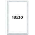 thumbnail image 1 of 18x30 Frame Sterling Silver Solid Wood Picture Frame | 1.25 Inch Moulding Width | 0.75 Inch, 1 of 8