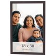 thumbnail image 1 of 18x30 Rustic Brown Real Wood Picture Frame Width 0.75 inches | Interior Frame Depth 0.5 inches |, 1 of 8