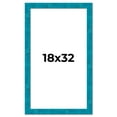 thumbnail image 1 of 18x32 Frame Blue Teal Burl Wood Picture Frame | 1.75 Inch Moulding Width | Interior Frame Depth 0.5, 1 of 8