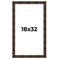thumbnail image 1 of 18x32 Frame Brown Burl Real Wood Picture Frame Width 1.625 Inches | Interior Frame Depth 0.5 Inches, 1 of 8