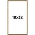 thumbnail image 1 of 18x32 Frame Gold Kingsley Distressed Solid Wood Picture Frame Width 0.75 Inches | Interior Frame, 1 of 8