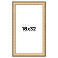 thumbnail image 1 of 18x32 Frame Gold Plein Aire Solid Wood Picture Frame Width 2 Inches | Interior Frame Depth 0.5, 1 of 8