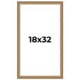 thumbnail image 1 of 18x32 Frame Gold Solid Wood Picture Frame Width 1.25 Inches | Interior Frame Depth 0.375 Inches |, 1 of 8