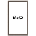 thumbnail image 1 of 18x32 Frame Silver Real Wood Picture Frame Width 1.25 Inches | Interior Frame Depth 0.5 Inches |, 1 of 8