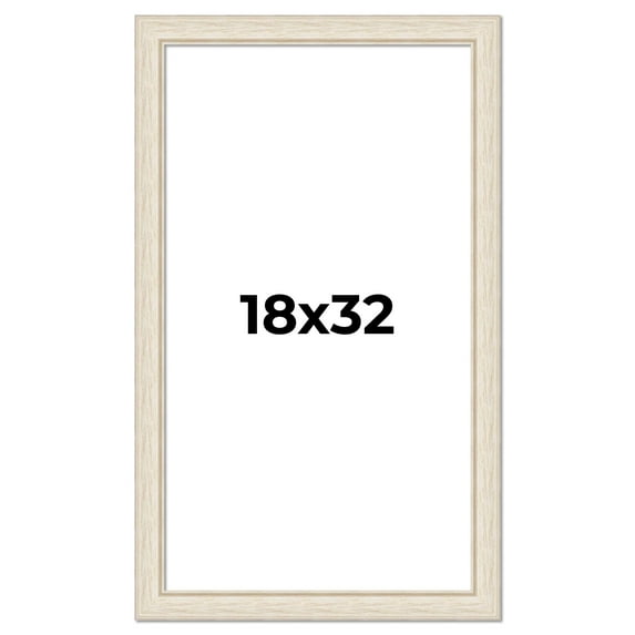 18x32 Frame White Real Wood Picture Frame Width 1.75 inches | Interior Frame Depth 0.5 inches |