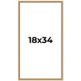 thumbnail image 1 of 18x34 Frame Beaded Gold Solid Wood Picture Frame | 0.75 Inches Moulding Width | Liscio Oro, 1 of 8