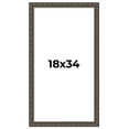 thumbnail image 1 of 18x34 Frame Black Bamboo Solid Wood Picture Frame Width 1.5 Inches | Interior Frame Depth 0.5, 1 of 8