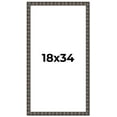 thumbnail image 1 of 18x34 Frame Black Brown Chestnut Mosaic Solid Wood Picture Frame | 1.125 Inch Moulding Width |, 1 of 8