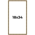 thumbnail image 1 of 18x34 Frame Gold Kingsley Distressed Solid Wood Picture Frame Width 0.75 Inches | Interior Frame, 1 of 8