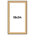thumbnail image 1 of 18x34 Frame Gold Plein Aire Solid Wood Picture Frame Width 2 Inches | Interior Frame Depth 0.5, 1 of 8
