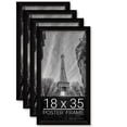 thumbnail image 1 of 18x35 Black Picture Frame for Puzzles Posters Photos or Artwork, Set of 4, 1 of 5