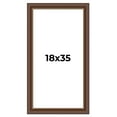 thumbnail image 1 of 18x35 Copper and Brown Real Wood Picture Frame Width 2 inches | Interior Frame Depth 0.5 inches |, 1 of 8