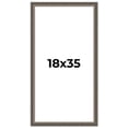 thumbnail image 1 of 18x35 Frame Silver Real Wood Picture Frame Width 1.25 Inches | Interior Frame Depth 0.5 Inches |, 1 of 8