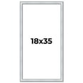 thumbnail image 1 of 18x35 Frame Sterling Silver Solid Wood Picture Frame | 1.25 Inch Moulding Width | 0.75 Inch, 1 of 8