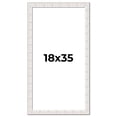 thumbnail image 1 of 18x35 Frame White Sonoma Rustic Wood Picture Frame | 1.5 Inch Moulding Width | Complete with UV, 1 of 7