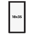 thumbnail image 1 of 18x35 Shadow Box Black Solid Wood Display Picture Frame | 1 Inch Rabbet Depth | | 1.375 Inch, 1 of 4