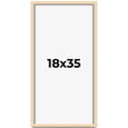 thumbnail image 1 of 18x35 Shadow Box Frame Brown | 0.875 Inches Deep Real Wood Contemporary Shadowbox Display Frame |, 1 of 5