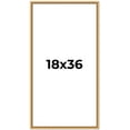 thumbnail image 1 of 18x36 Frame Beaded Gold Solid Wood Picture Frame | 0.75 Inches Moulding Width | Liscio Oro, 1 of 8