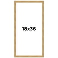 thumbnail image 1 of 18x36 Frame Beige Real Wood Picture Frame Width 1.25 inches | Interior Frame Depth 0.5 inches |, 1 of 8