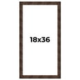 thumbnail image 1 of 18x36 Frame Brown Burl Real Wood Picture Frame Width 1.625 Inches | Interior Frame Depth 0.5 Inches, 1 of 8