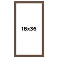 thumbnail image 1 of 18x36 Frame Brown Farmhouse Solid Wood Picture Frame Width 1.5 Inches | Interior Frame Depth 0.5, 1 of 8