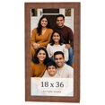 thumbnail image 1 of 18x36 Frame Brown Farmhouse Solid Wood Picture Frame Width 1.5 Inches | Interior Frame Depth 0.5, 1 of 8