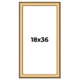 thumbnail image 1 of 18x36 Frame Gold Plein Aire Solid Wood Picture Frame Width 2 Inches | Interior Frame Depth 0.5, 1 of 8