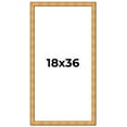 thumbnail image 1 of 18x36 Frame Gold Rustic Solid Wood Picture Frame | 1.25 Inch Wide Moulding | Rustique Gold, 1 of 8
