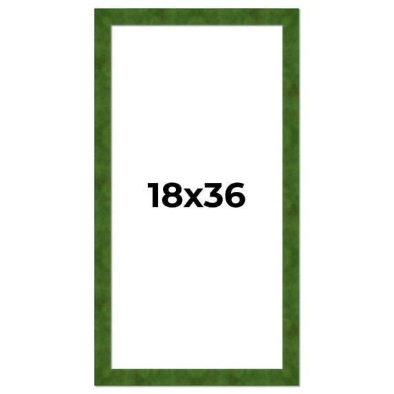 18x36 Frame Green Burl Solid Wood Picture Frame | 1.75 Inches Moulding Width | Interior Frame Depth