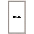 thumbnail image 1 of 18x36 Frame Grey Real Wood Picture Frame Width 1.25 inches | Interior Frame Depth 0.5 inches | Hans, 1 of 8