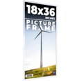 thumbnail image 1 of 18x36 Frame Silver Real Wood Picture Frame Width 0.75 inches | Interior Frame Depth 0.5 inches |, 1 of 8