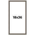 thumbnail image 1 of 18x36 Frame Silver Real Wood Picture Frame Width 1.25 Inches | Interior Frame Depth 0.5 Inches |, 1 of 8