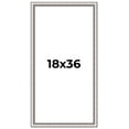thumbnail image 1 of 18x36 Frame Silver Real Wood Picture Frame Width 1.25 Inches | Interior Frame Depth 0.5 Inches |, 1 of 8