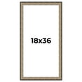 thumbnail image 1 of 18x36 Frame Silver Real Wood Picture Frame Width 1.75 Inches | Interior Frame Depth 0.5 Inches |, 1 of 8