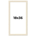 thumbnail image 1 of 18x36 Frame White Real Wood Picture Frame Width 1.5 inches | Interior Frame Depth 0.5 inches | Barn, 1 of 8