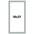 thumbnail image 1 of 18x37 Frame Blue Teal Distressed Solid Wood Picture Frame | 1.625 Inch Moulding Width | Sonoma Blue, 1 of 8