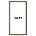 thumbnail image 1 of 18x37 Frame Brown Solid Wood Picture Frame | 1.75 Inch Moulding Width | Austin Frame Complete with, 1 of 8