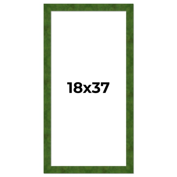 18x37 Frame Green Burl Solid Wood Picture Frame | 1.75 Inches Moulding Width | Interior Frame Depth