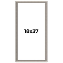 18x37 Frame Grey Real Wood Picture Frame Width 1.25 inches | Interior Frame Depth 0.5 inches | Hans