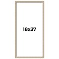thumbnail image 1 of 18x37 Frame Grey Solid Wood Picture Frame Width 1 Inches | Interior Frame Depth 0.5 Inches |, 1 of 8