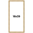 thumbnail image 1 of 18x39 Frame Beige Real Wood Picture Frame Width 1.25 inches | Interior Frame Depth 0.5 inches |, 1 of 8