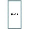 thumbnail image 1 of 18x39 Frame Blue Rustic Barnwood Solid Wood Picture Frame Width 1.25 Inches | Interior Depth 0.5, 1 of 8